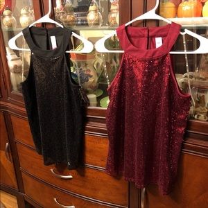 🌺 2 New Juniors Halter Neck Tank S (3-5)🌺